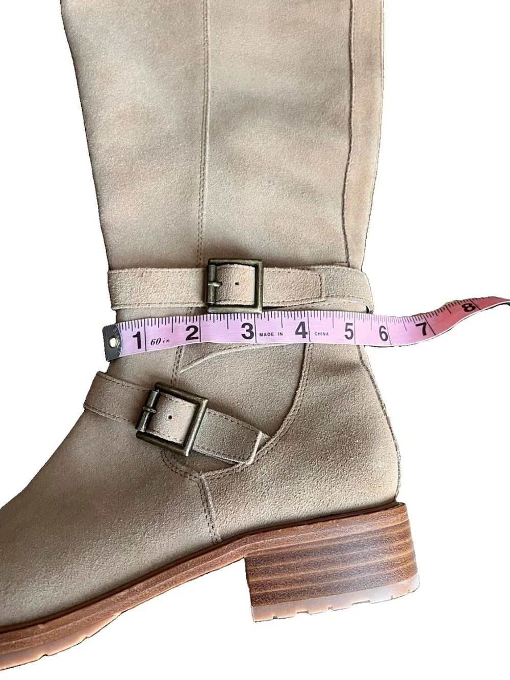 NWOB Donald J. Pliner Women’s Tan Suede Knee High Lug Sole Boots